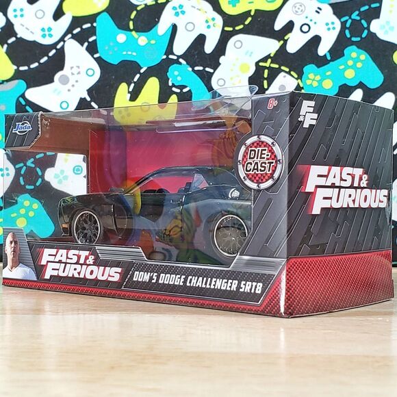 Jada Fast and the Furious Dom's Dodge Challenger SRT8 2021 1:32 Diecast Car New - Picture 8 of 11